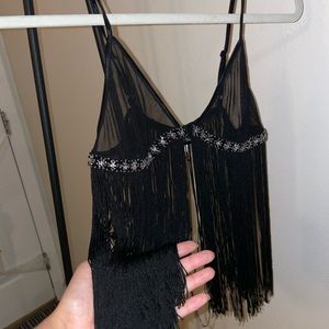 SOLD Bralette with tassel fringe